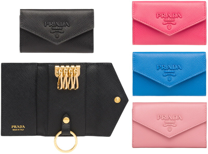 楽天市場】PRADA プラダ キーリング付きメタルロゴ 6連キーケースパス