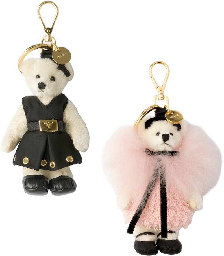 楽天市場】PRADA プラダキーリング＆フックホルダーテディーベアー