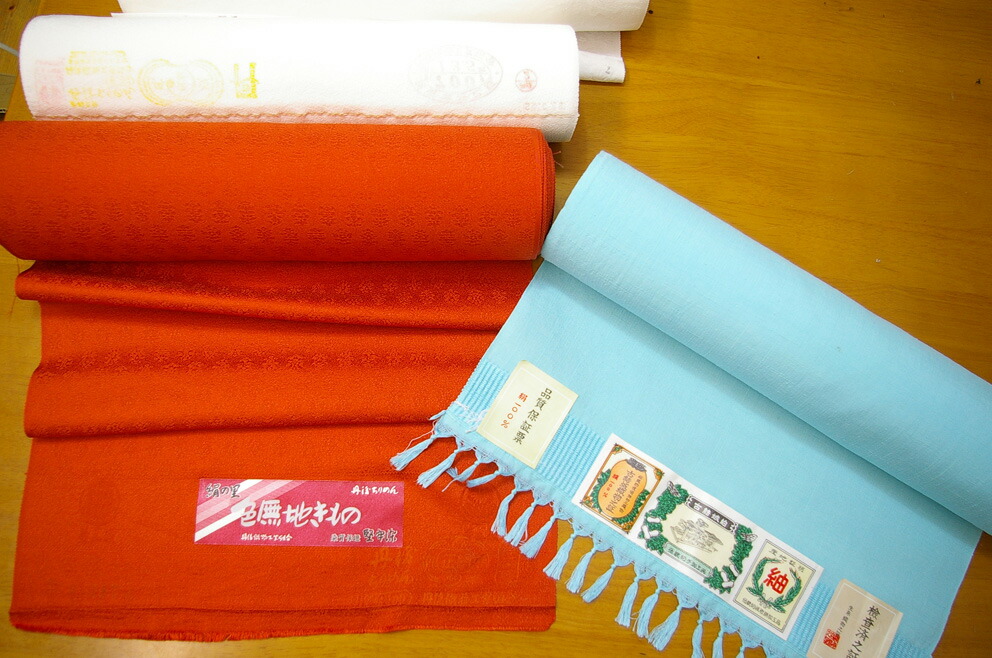 楽天市場】羽尺 コート 帯揚げ 無地染め加工代 正絹白生地反物が5m