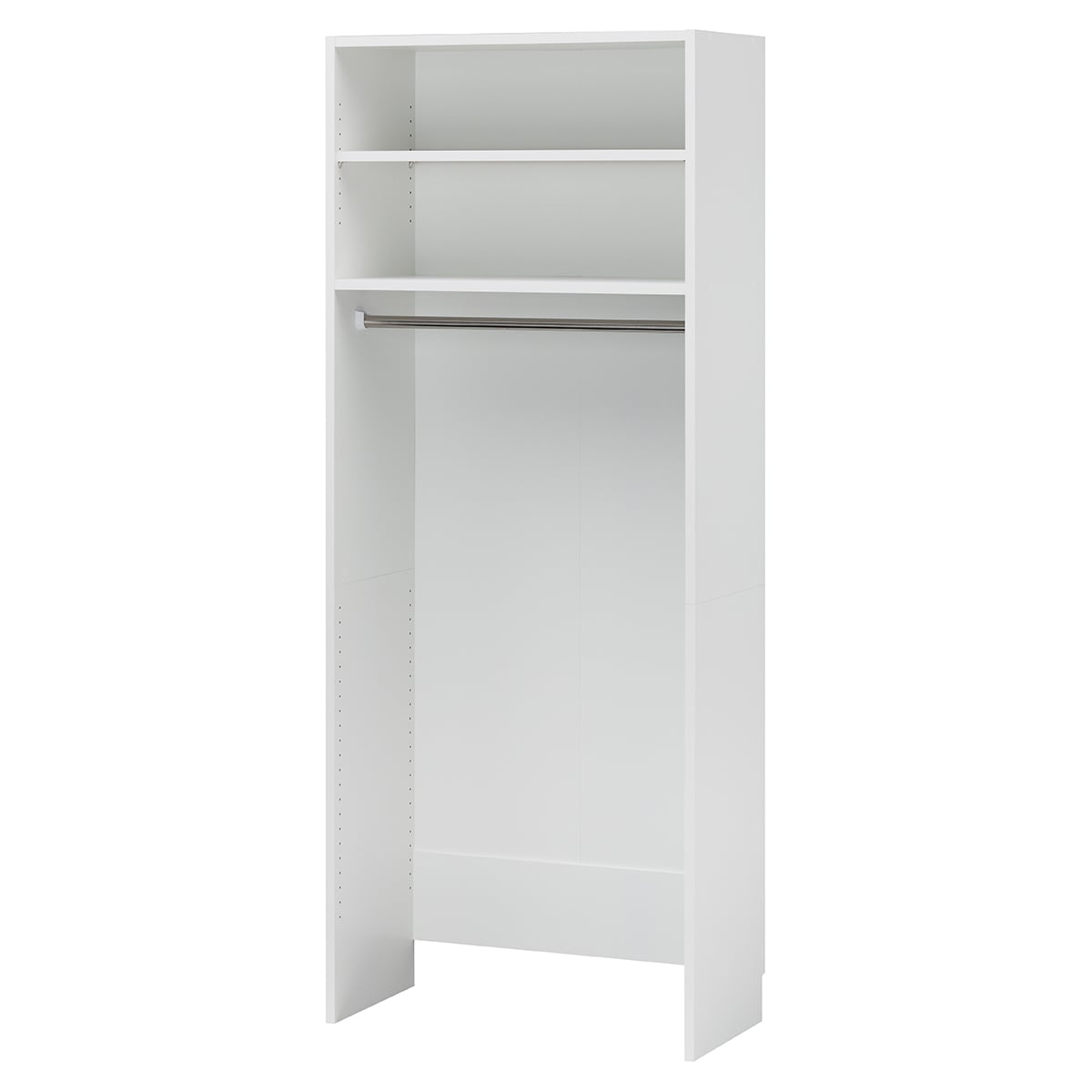 楽天市場】クローゼットラック 棚・吊りハンガー （幅60cm POC WH