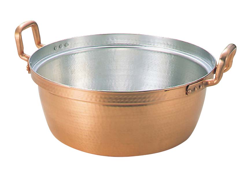 楽天市場】銅鍋 錫引きあり【36cm 容量：13.4L】ガス火対応 ジャム