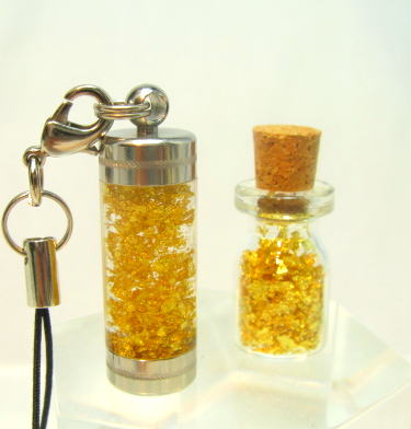 楽天市場】ざっくざく 金気運上昇ボトル 金箔小瓶付きGKKS-S 純金箔