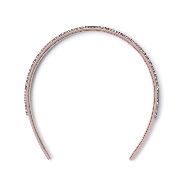 Complex Biz＞クリスタルメッシュ ヘアバンド(グレージュ