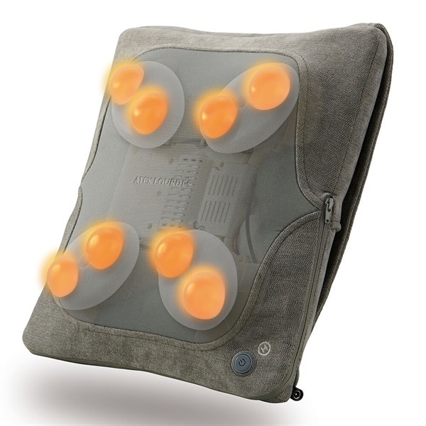 ディノス モームピロー リモコン付きマッサージクッション グレー