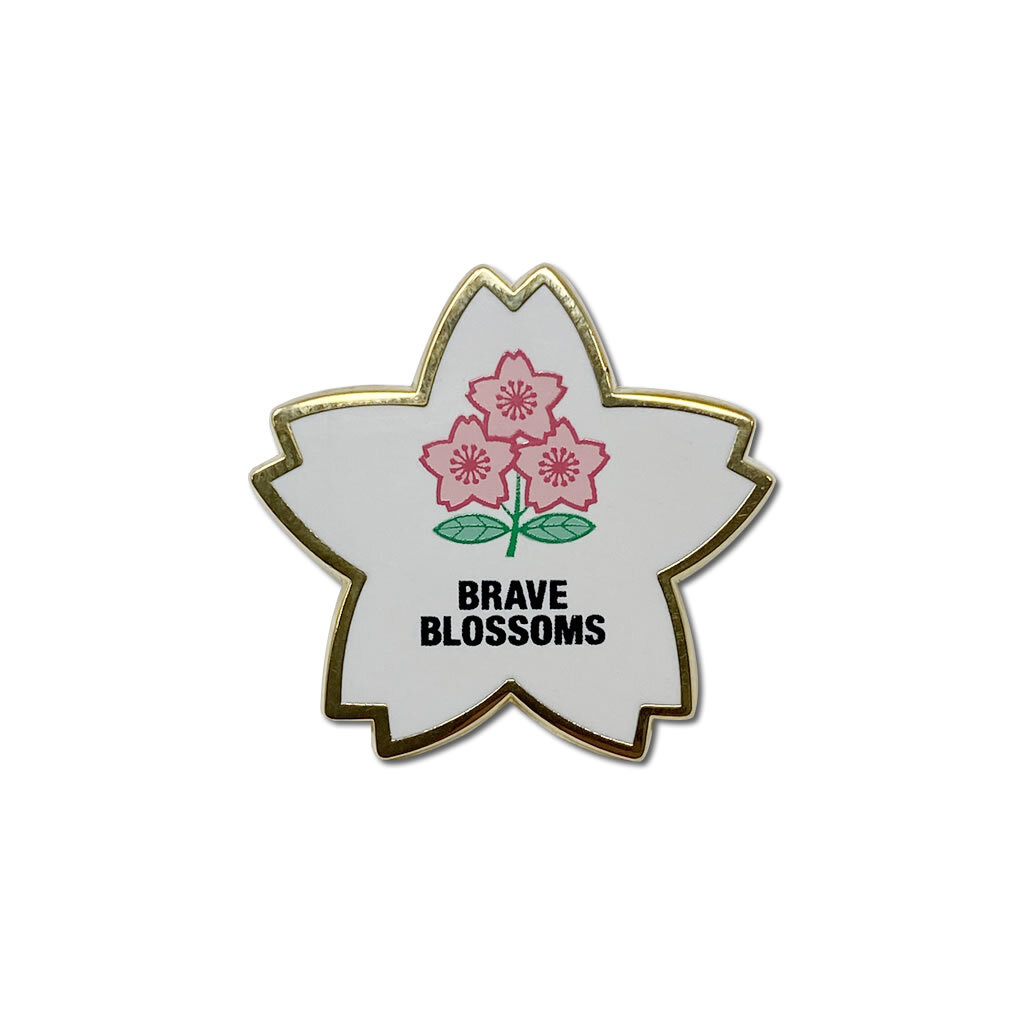 ラグビー日本代表 ピンバッジ (BRAVE BLOSSOMS/桜型) | 日本ラグビー