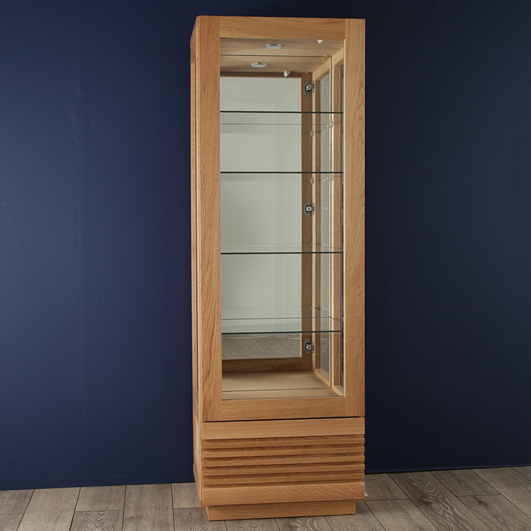 ジャギー キュリオケース (樹種オーク材 サイズ幅50cm) | おしゃれな