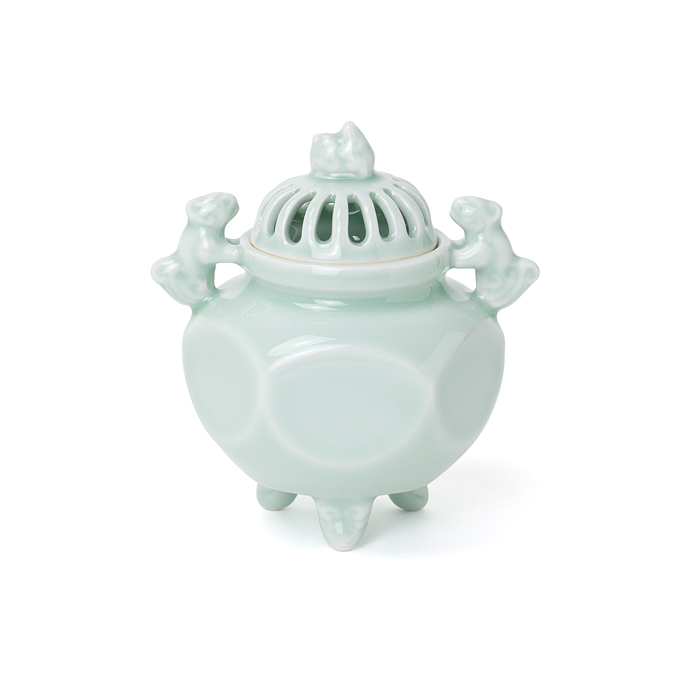 古美術・青磁香炉；XG—-0022 【公式通販】