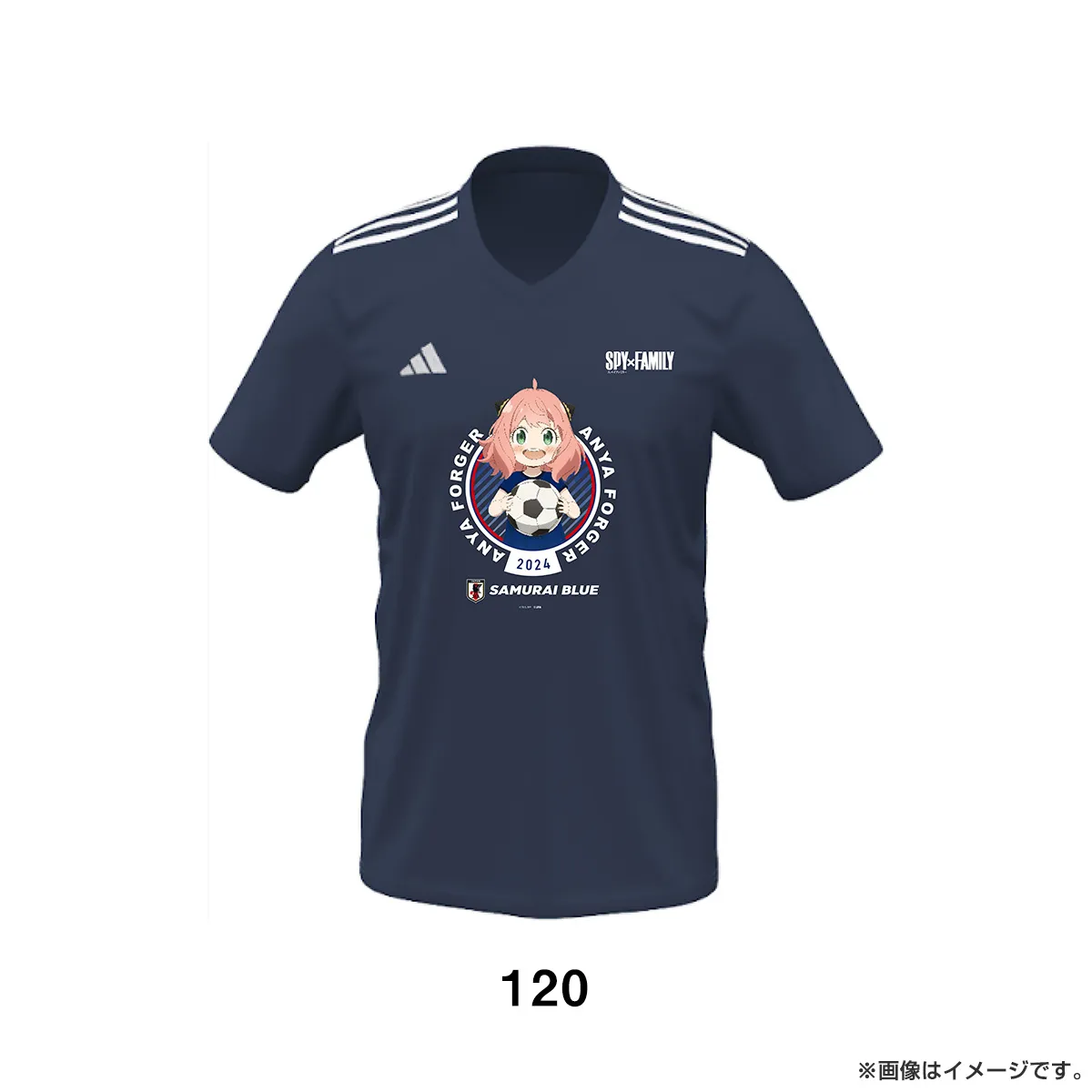 SPY×FAMILY Tシャツ サッカー日本代表ver.（紺・120）