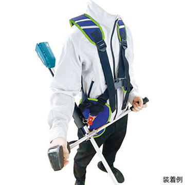 刈払機用 多機能防振肩掛けバンド KB-54 ブルー 1着| 種・苗