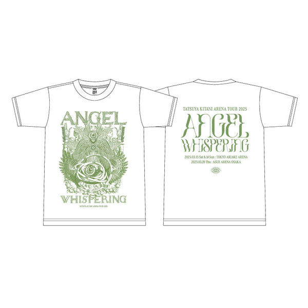 KIRARI Rokusan Angel Tシャツ ANGEL WHISPERING Tシャツ シロ