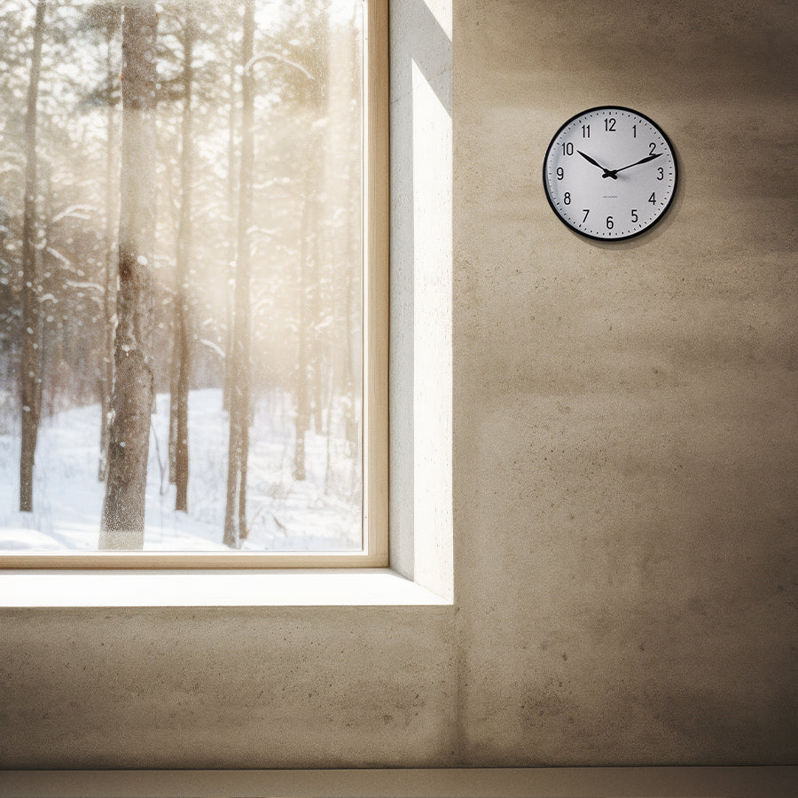 アルネヤコブセン ステーション 210mm 掛時計 ウォールクロック