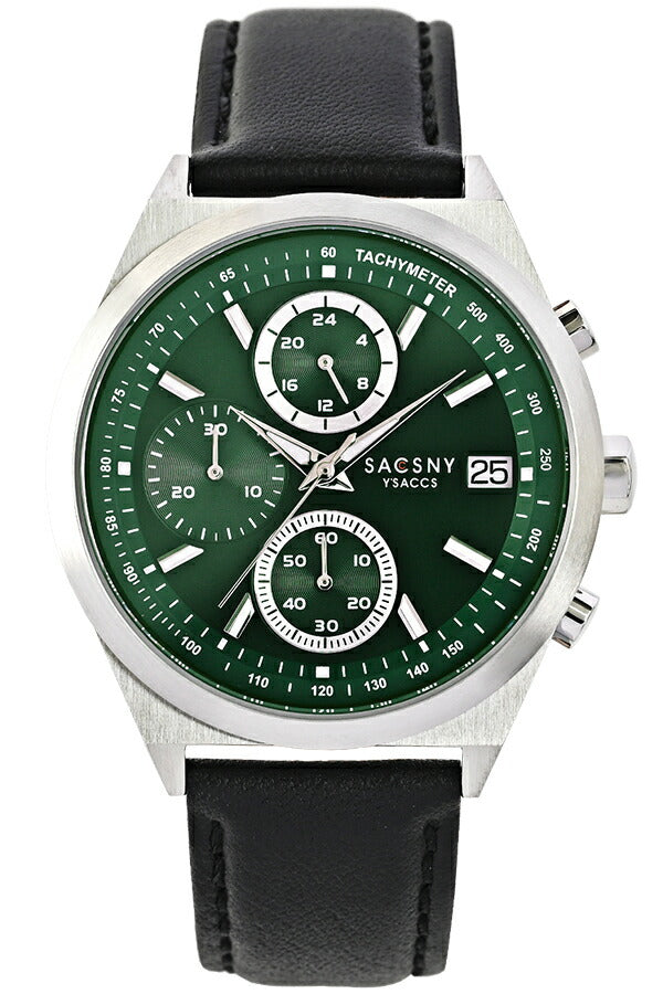 サクスニーイザック クオーツ クロノグラフ SY15213-RE メンズ 電池式