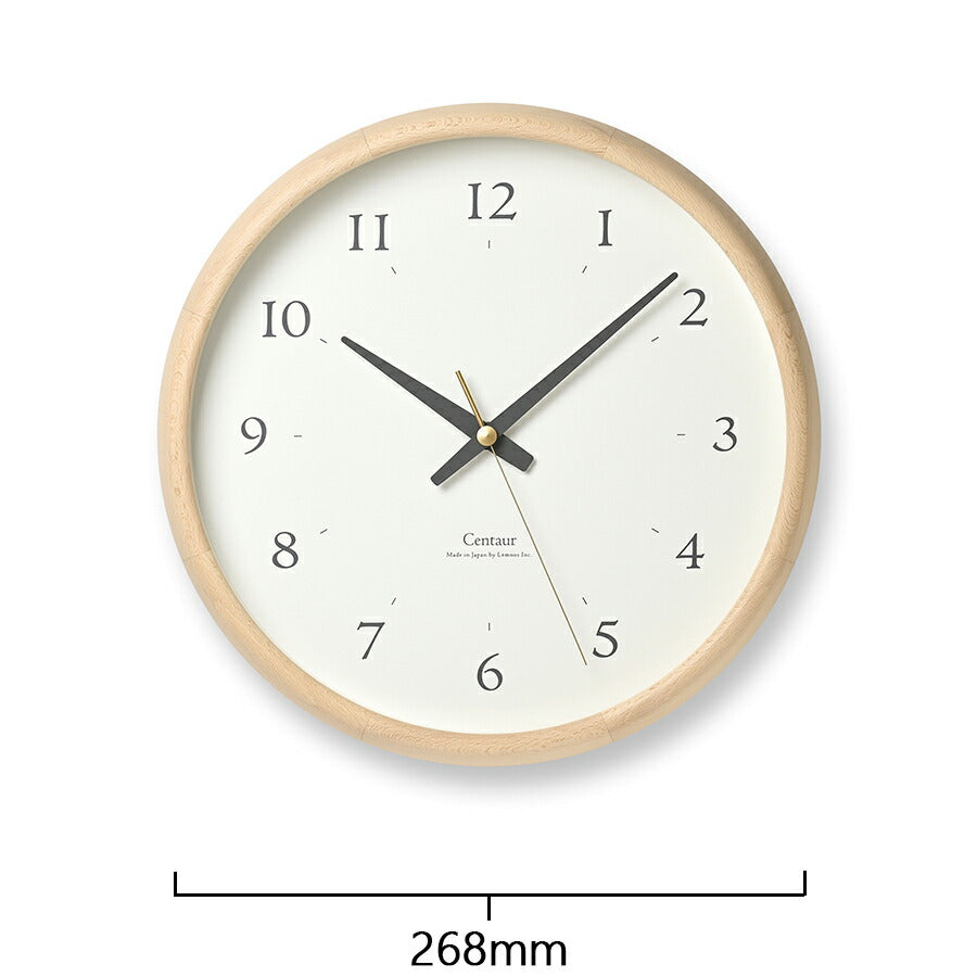 タカタレムノス 掛け時計 プレイン セントール クロック クオーツ 電池