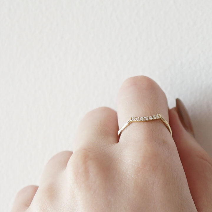 GICLAT：波 ダイヤモンド リング G15R4Y