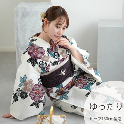 浴衣（紫色／パープル） | utatane［公式］オンラインショップ