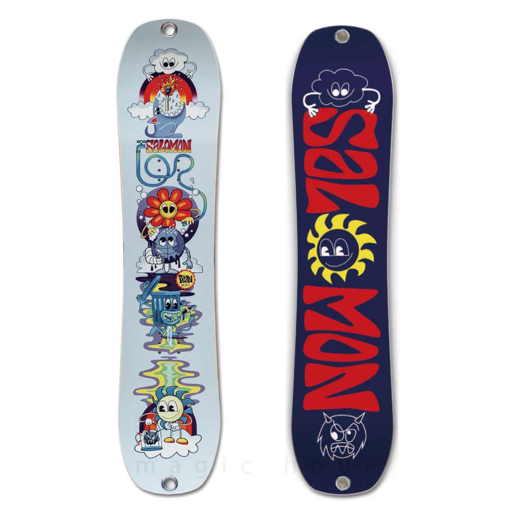 SALOMON(サロモン) スノーボード 板 子供 2点 セット スノボ