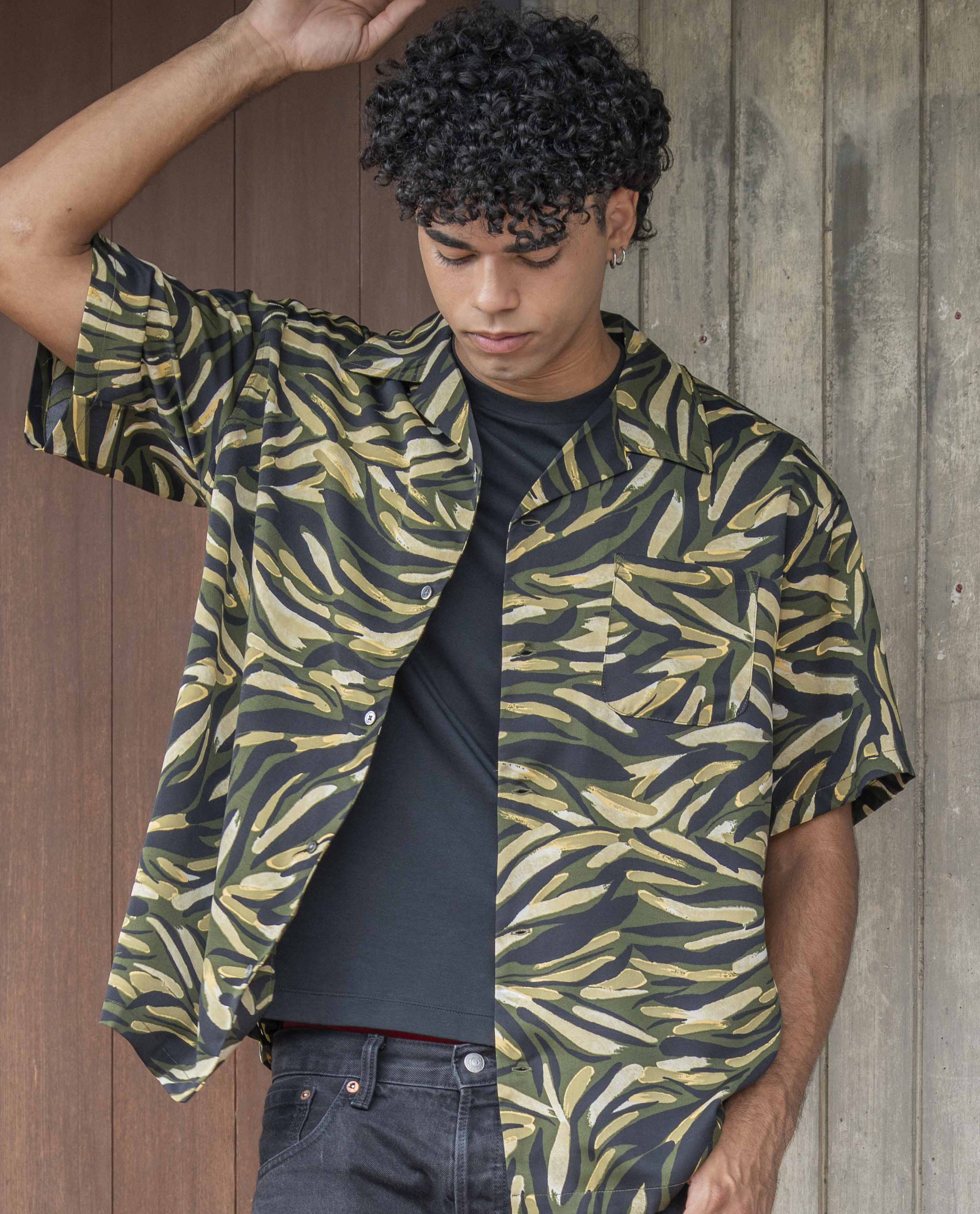 総柄オープンカラーシャツ - YEVS