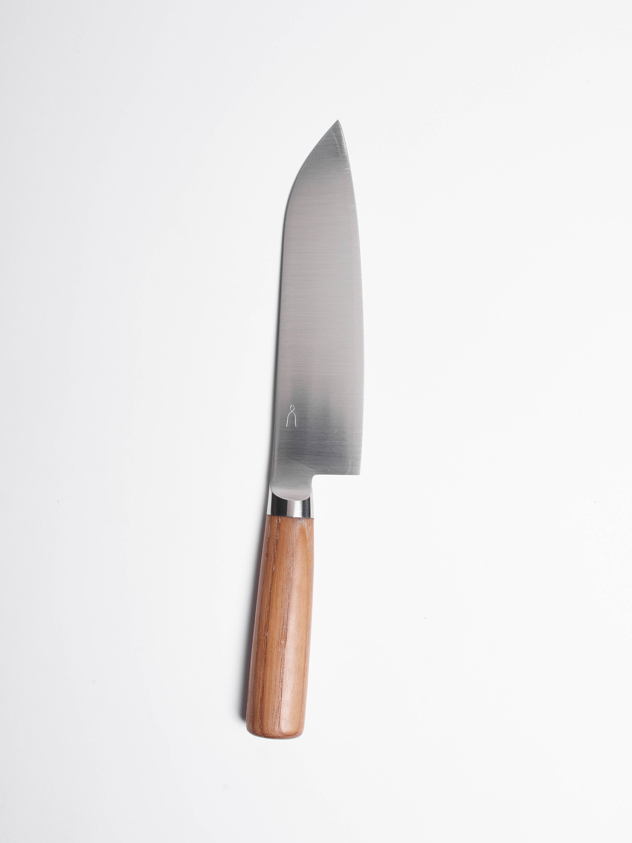 TADAFUSA Santoku Knife 3 Layer Blade Chestnut Wood Handle 12 Inch