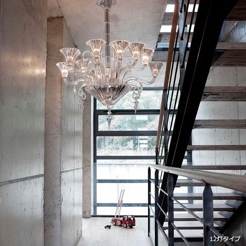 MILLE NUITS CHANDELIER 8灯 クリア W890mm - YAMAGIWA OnlineStore