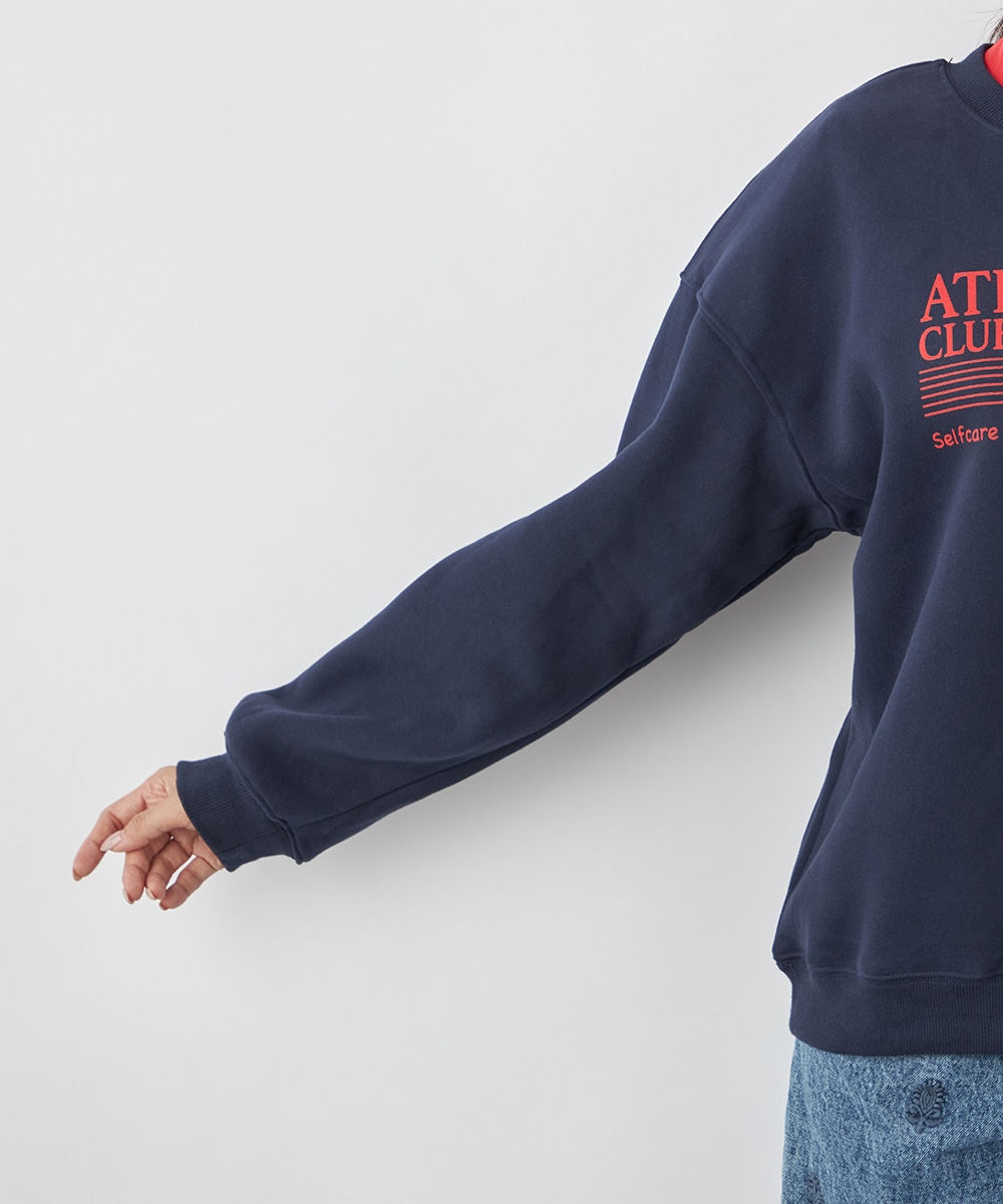 ロゴ入り裏毛スウェット