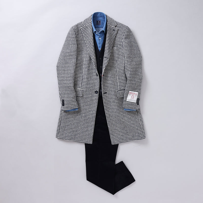 ハリスツイード千鳥チェスターコート【Made in Japan】 – Mitsumine