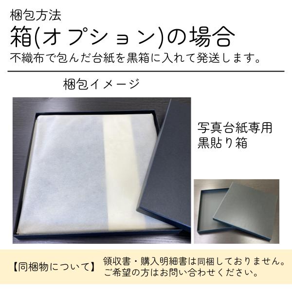 ≪名入れ付≫ 写真台紙 プリント印刷付き 仕上げ【フランチェスカ・黒