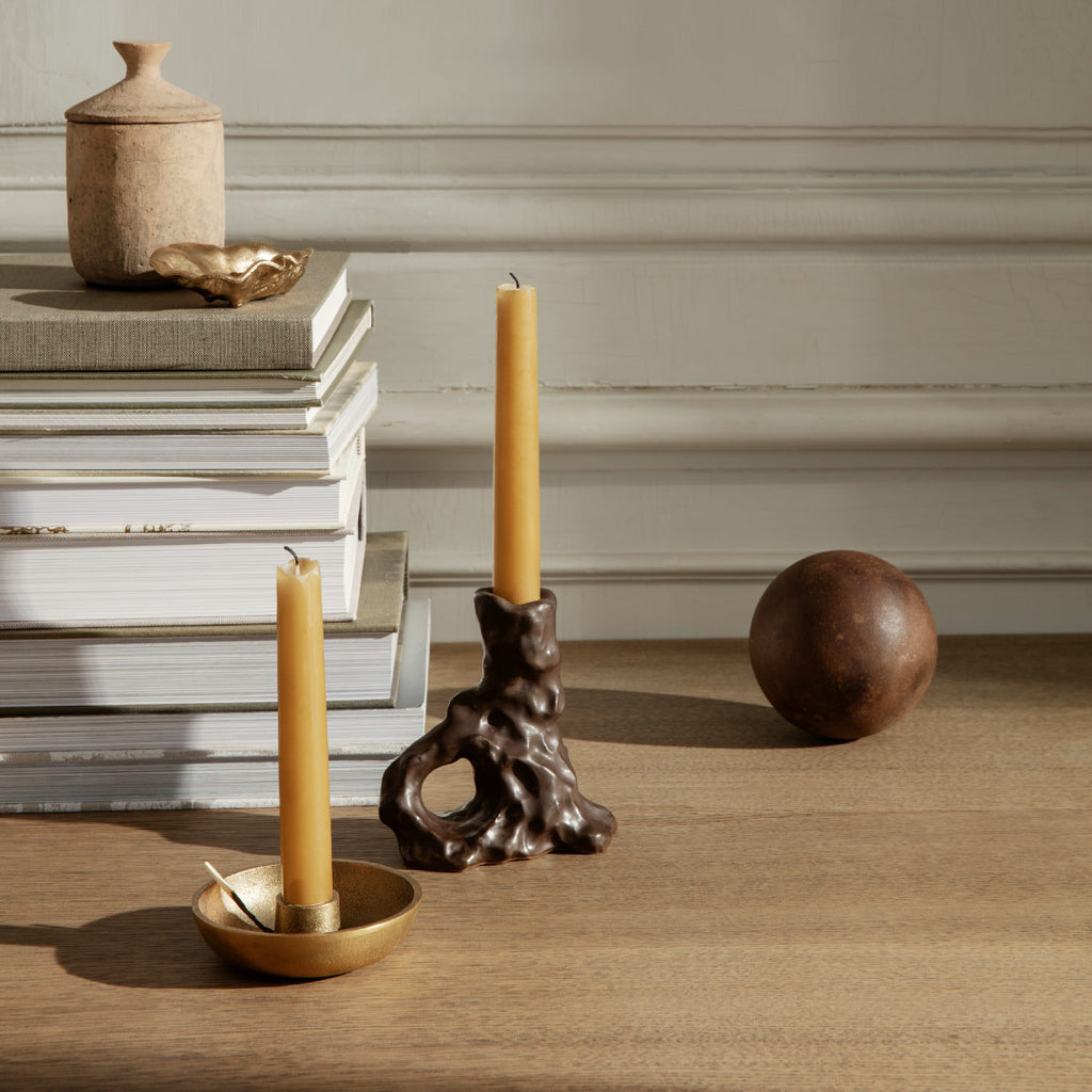 ferm LIVING ボウルキャンドルホルダー / ブラス | Shinc lab.(シンクラボ)