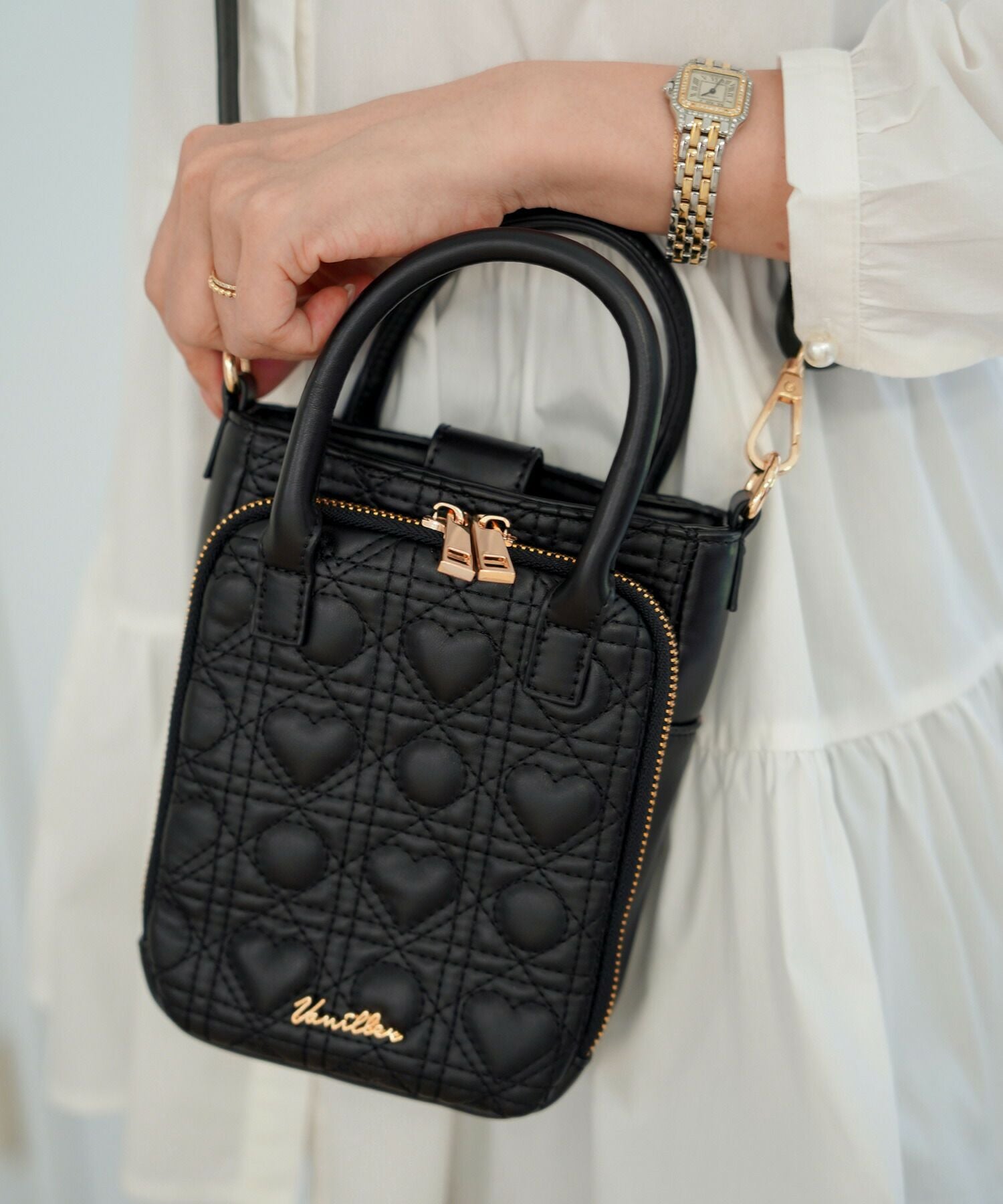 オリジナル ハートキルティング ミニ ショルダーバッグ le reve