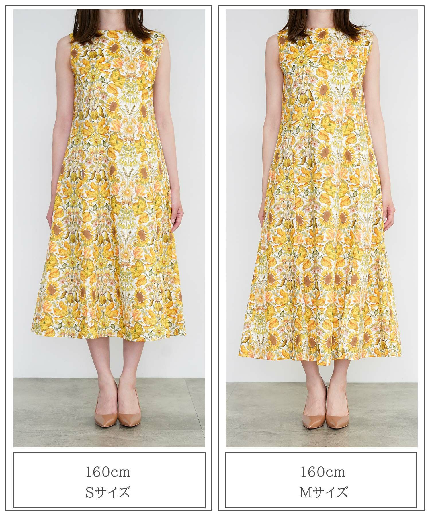 Aライン リゾート ワンピース Made with Liberty Fabric HUIT 全2色