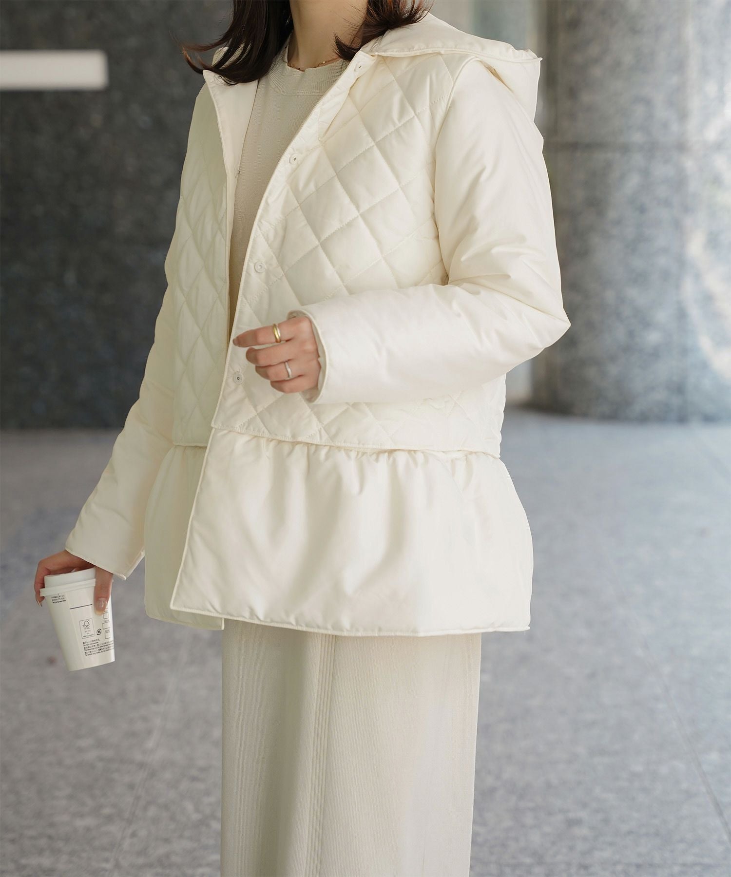 TIME-SALE マルチway キルティング ジャケット HUIT 全3色｜hit241