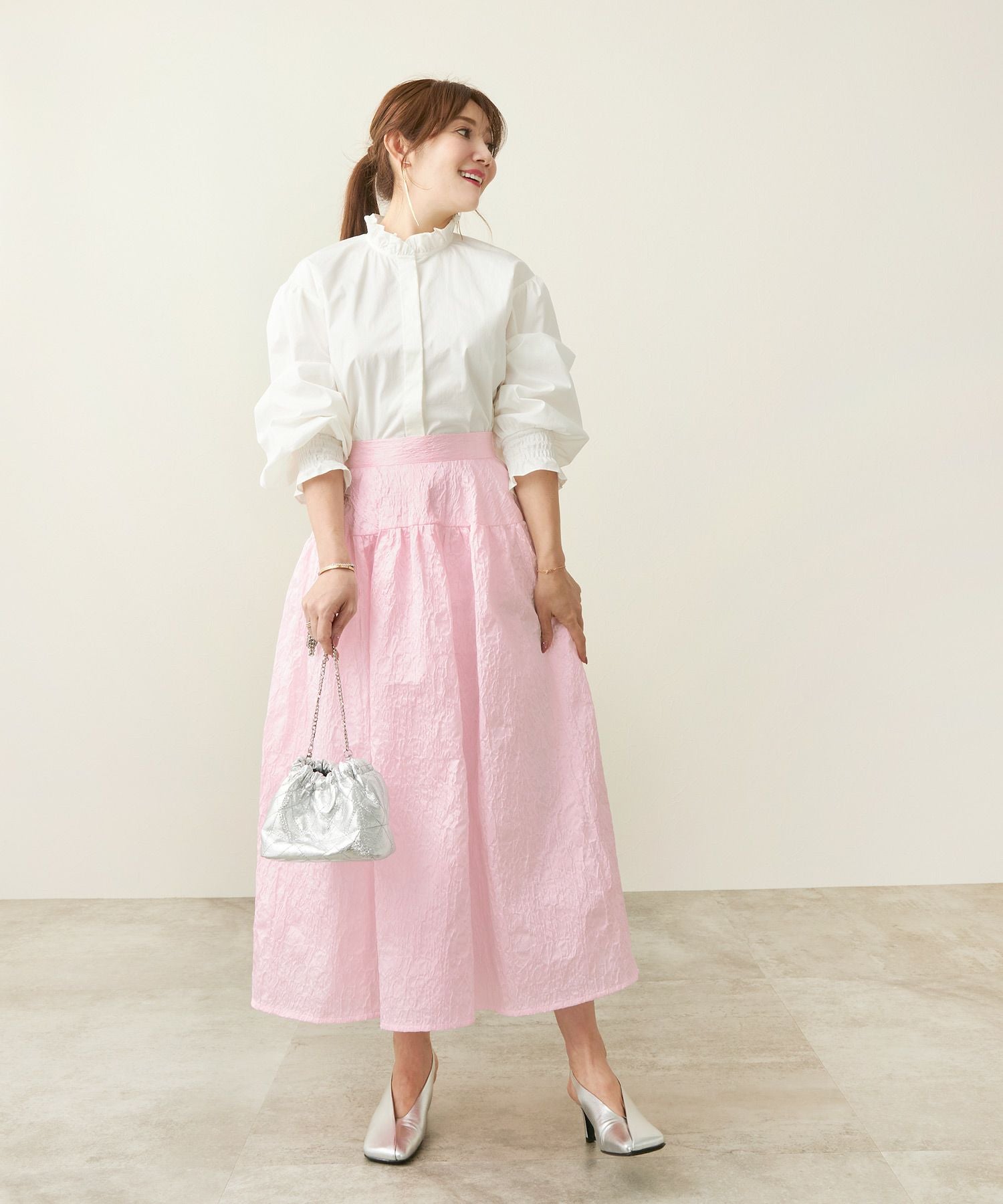 ふんわり ジャガード スカート Liala×PG 全3色｜lpg611-1873【2】