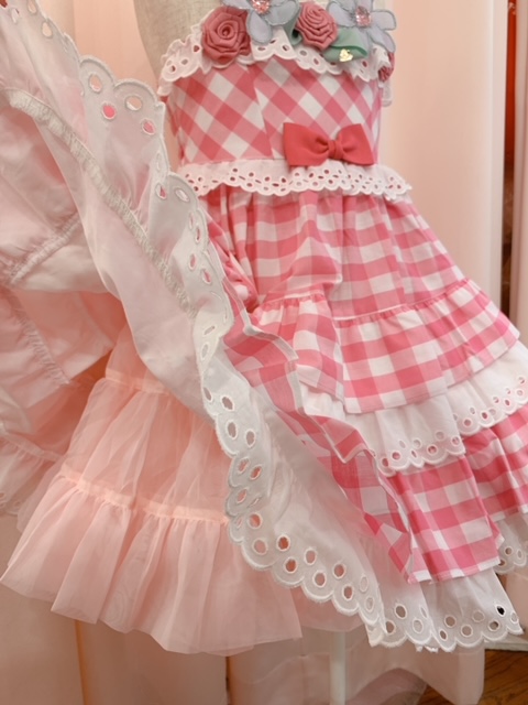 3/10（水）発売♡阪急限定フラワーギンガムカフス付きサンドレス