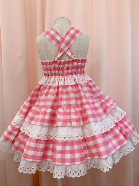 3/10（水）発売♡阪急限定フラワーギンガムカフス付きサンドレス