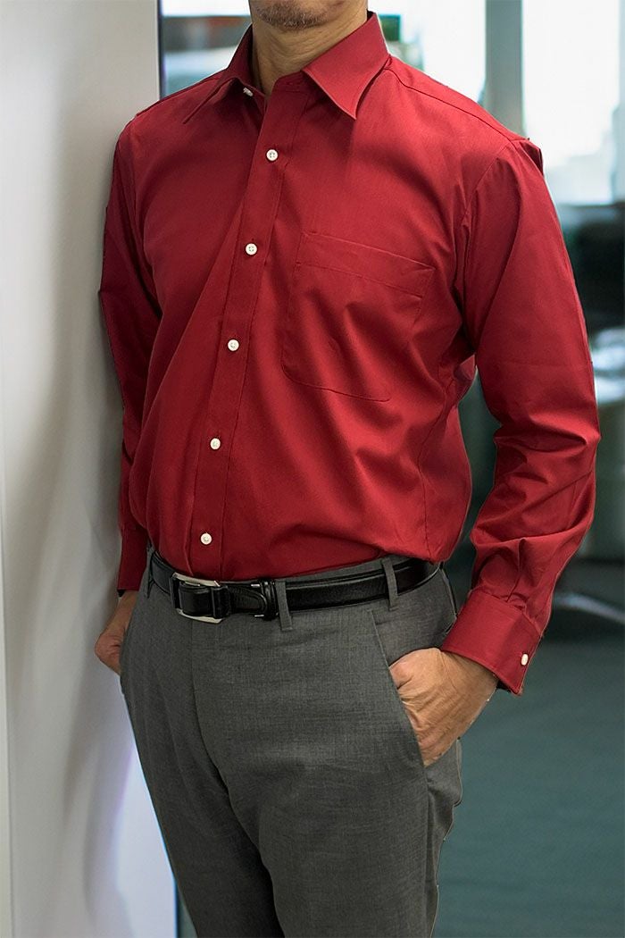 メンズワイシャツ・カッターシャツ 5955-01-D-RED