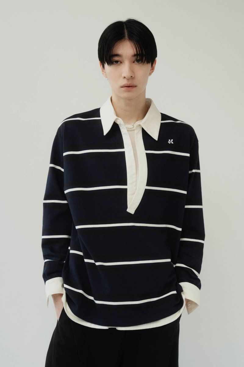 Knuth Marf - spring rugger shirt (unisex) / スプリング ラガー