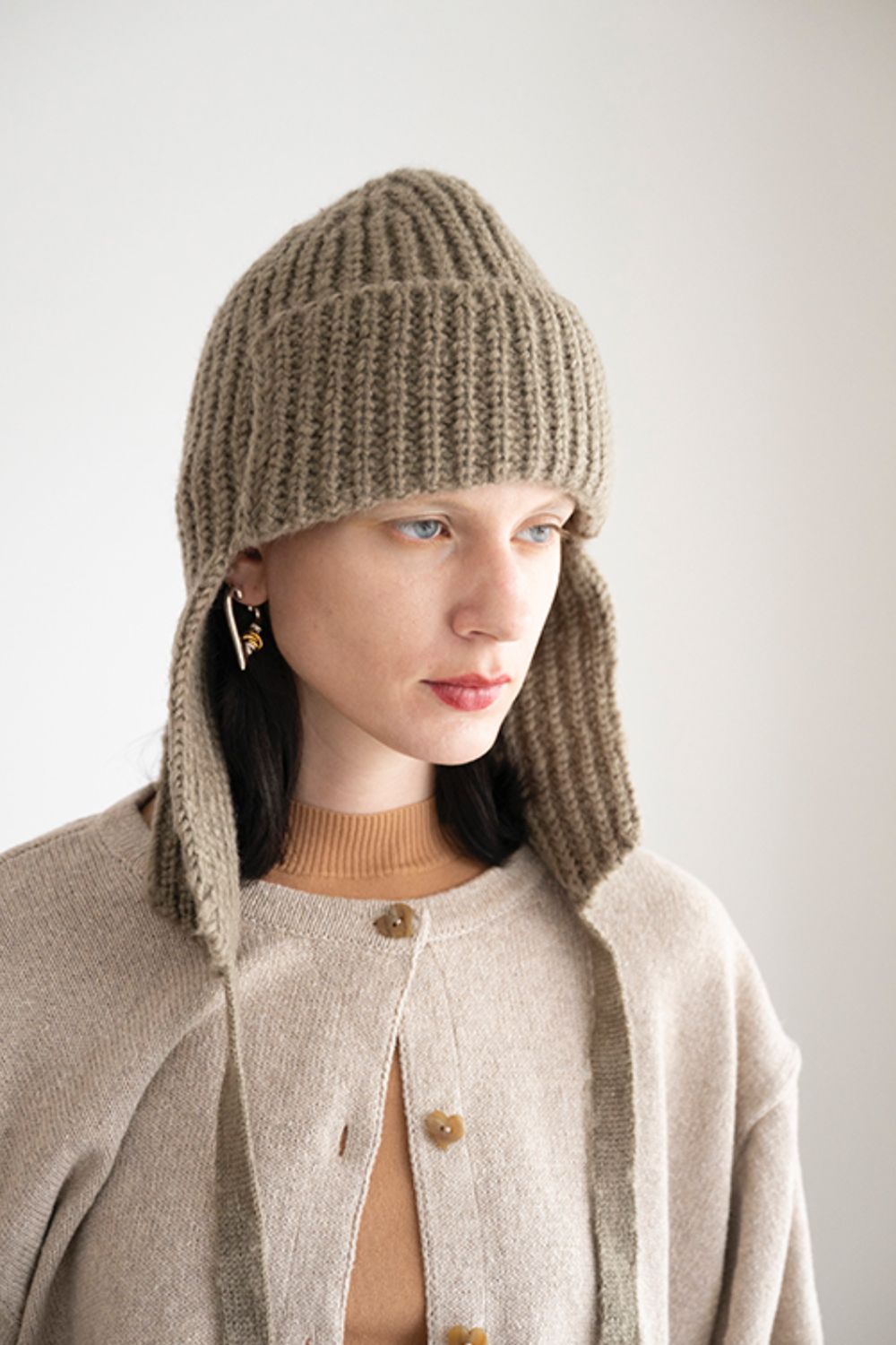 CAVEZA ROSSO - EAR FLAP KNITCAP / イヤーフラップニットキャップ