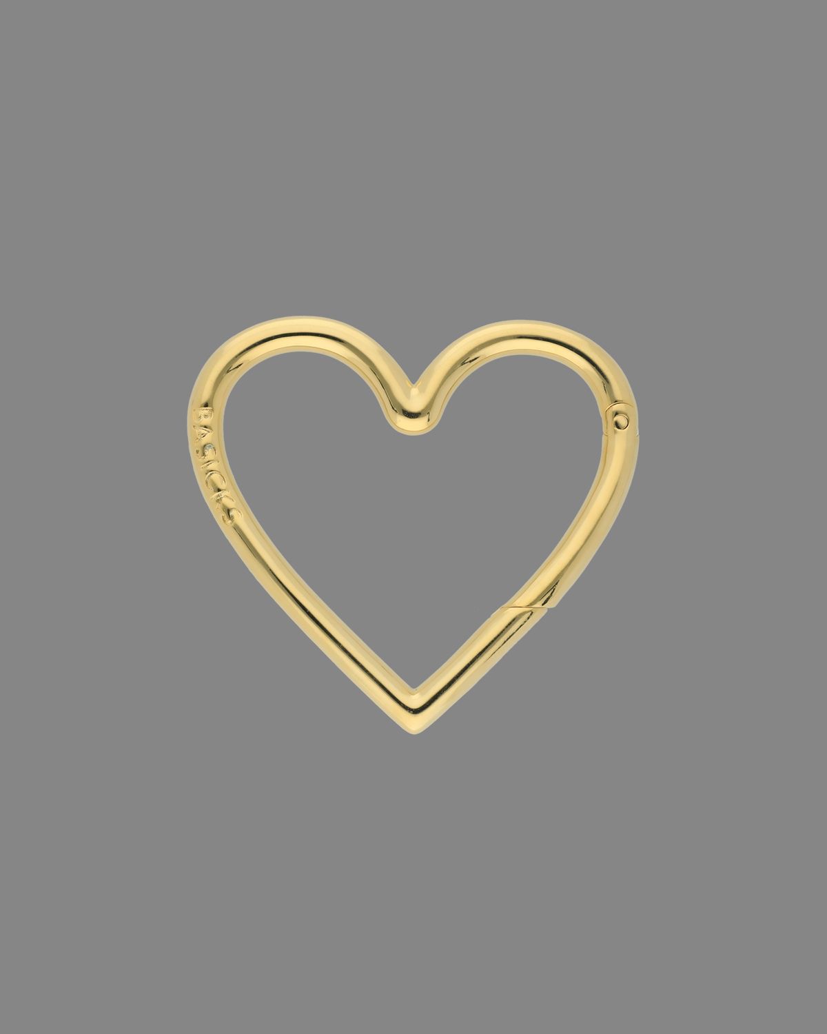 BASICKS - Gold Plating Heart Carbiner / ハートカラビナ (ゴールド