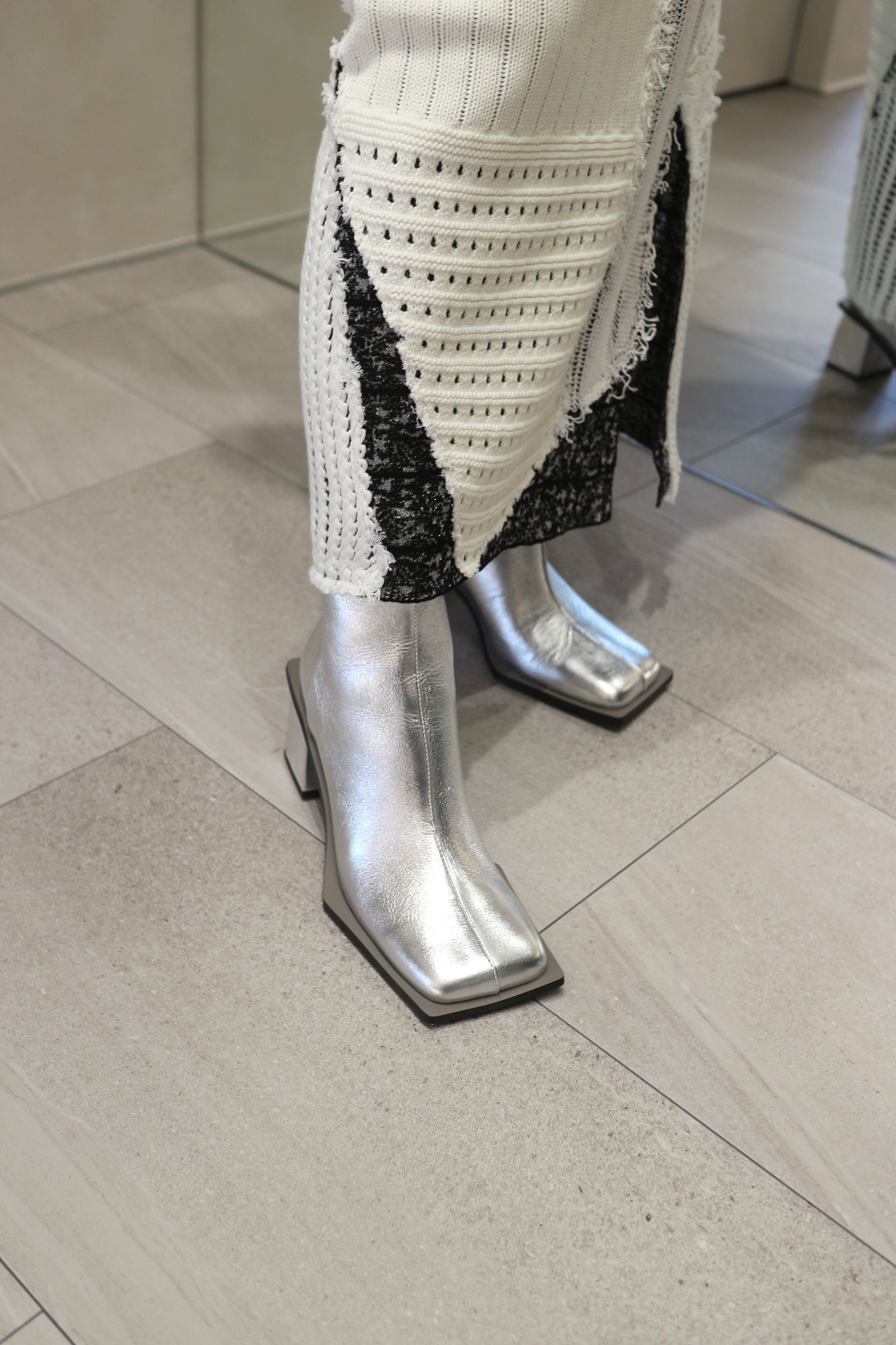 UN3D. - WIDE SQUARE SHORT BOOTS / ワイドスクエアショートブーツ