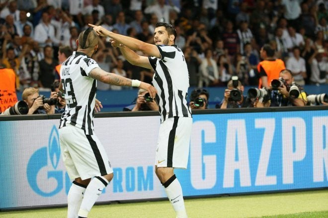 2014-2015 チャンピオンズリーグ決勝マッチデイ刺繍 ユベントス テベス