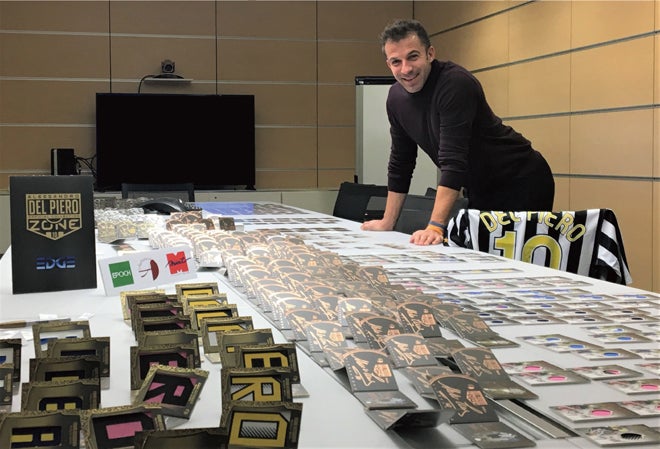 サッカー デルピエロ サイン入り写真集 シリアル#501 函付き