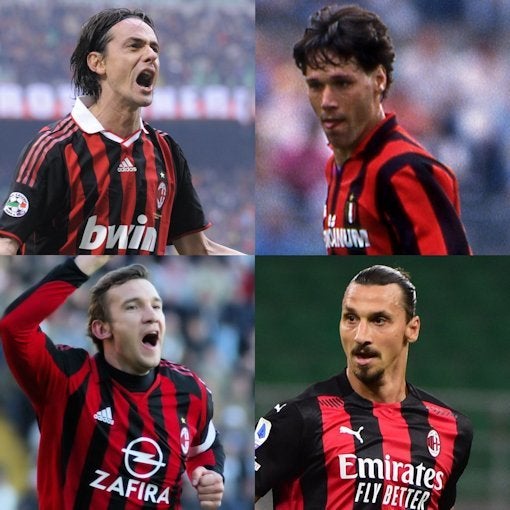 ミランの「最強ストライカー番付」。ファン・バステン、シェフチェンコ