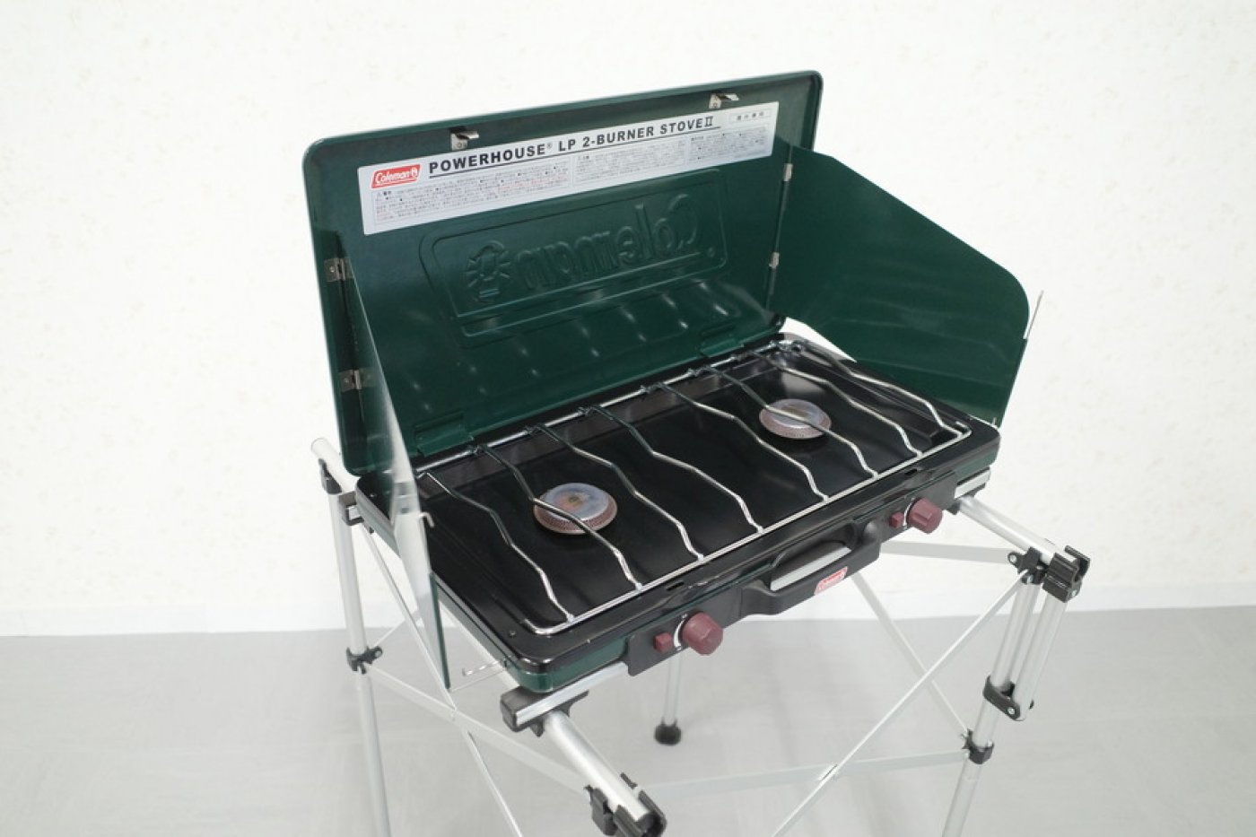 Coleman ハイスタンドガソリンツーバーナ&シェフトレイ 2枚セット