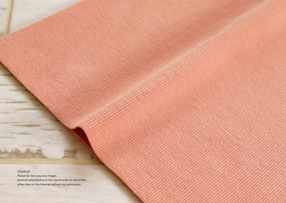 ミニ裏毛 無地 【オレンジサーモン】売りつくしセール（2/3カート戻し