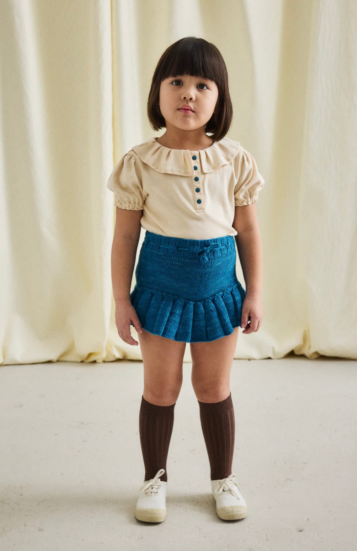 Misha&Puff+ Skating pond skirt - Prussian Blue – slow. editions