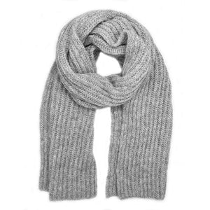 小物 VAULTROOM KNIT SCARF / GRAY Shop Handmade Knit Alpaca Scarves