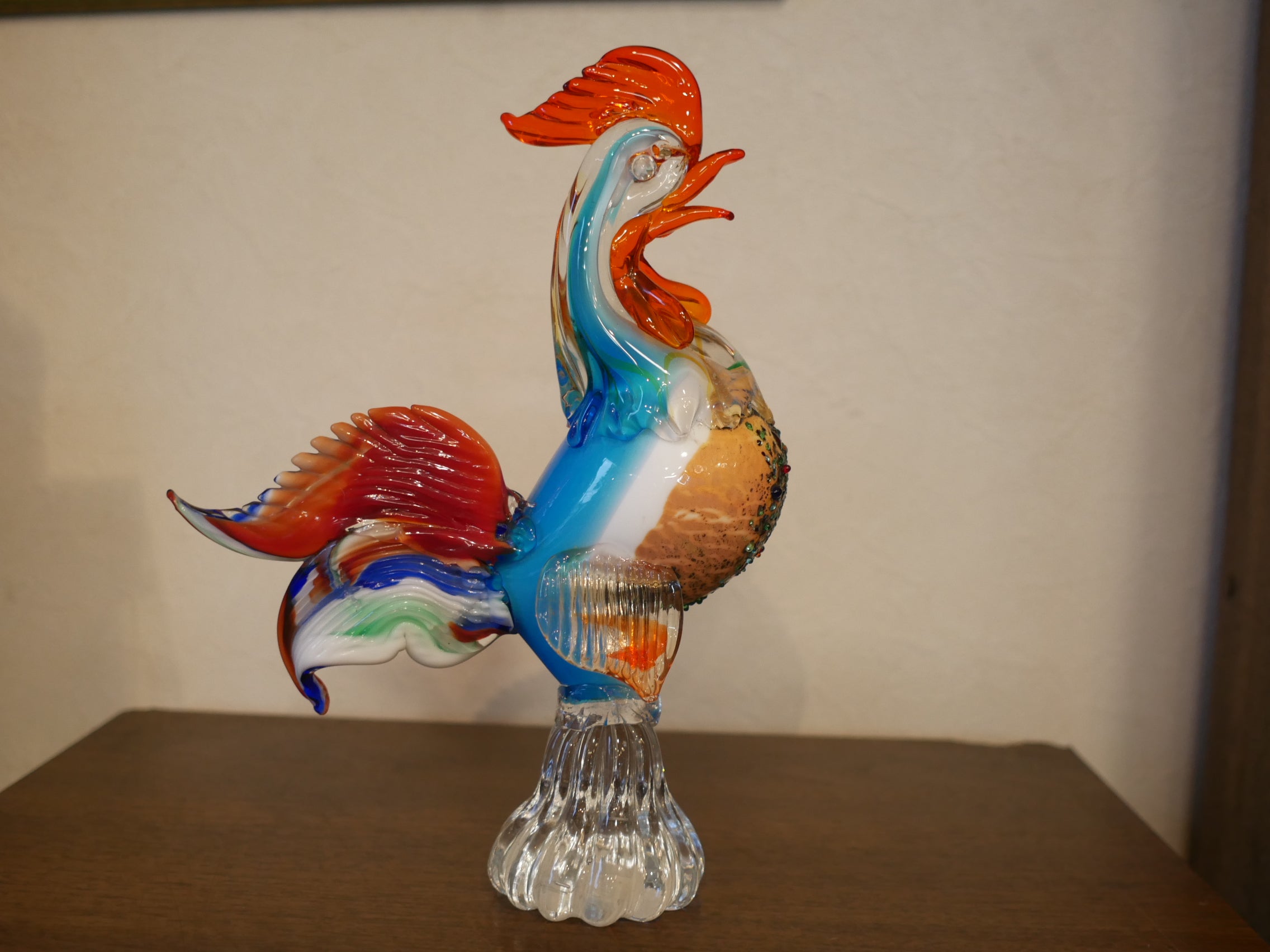 MURANO Formia ムラーノ ヴェネチアン 鶏 美術品 工芸 イタリア製