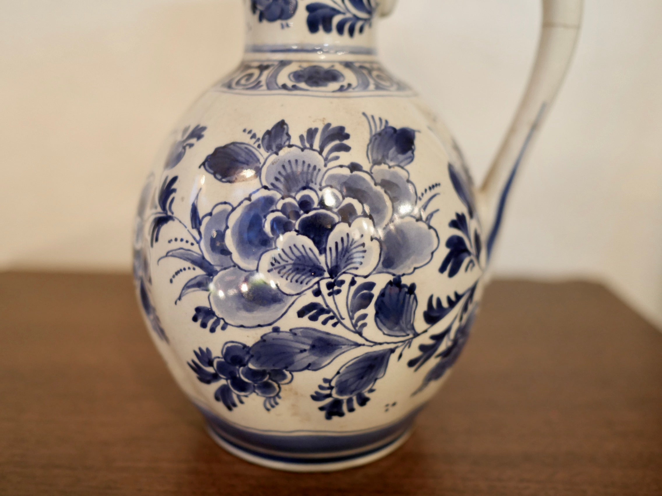 オランダ ロイヤルデルフト フラワーベース アンティーク 共箱 和蘭手