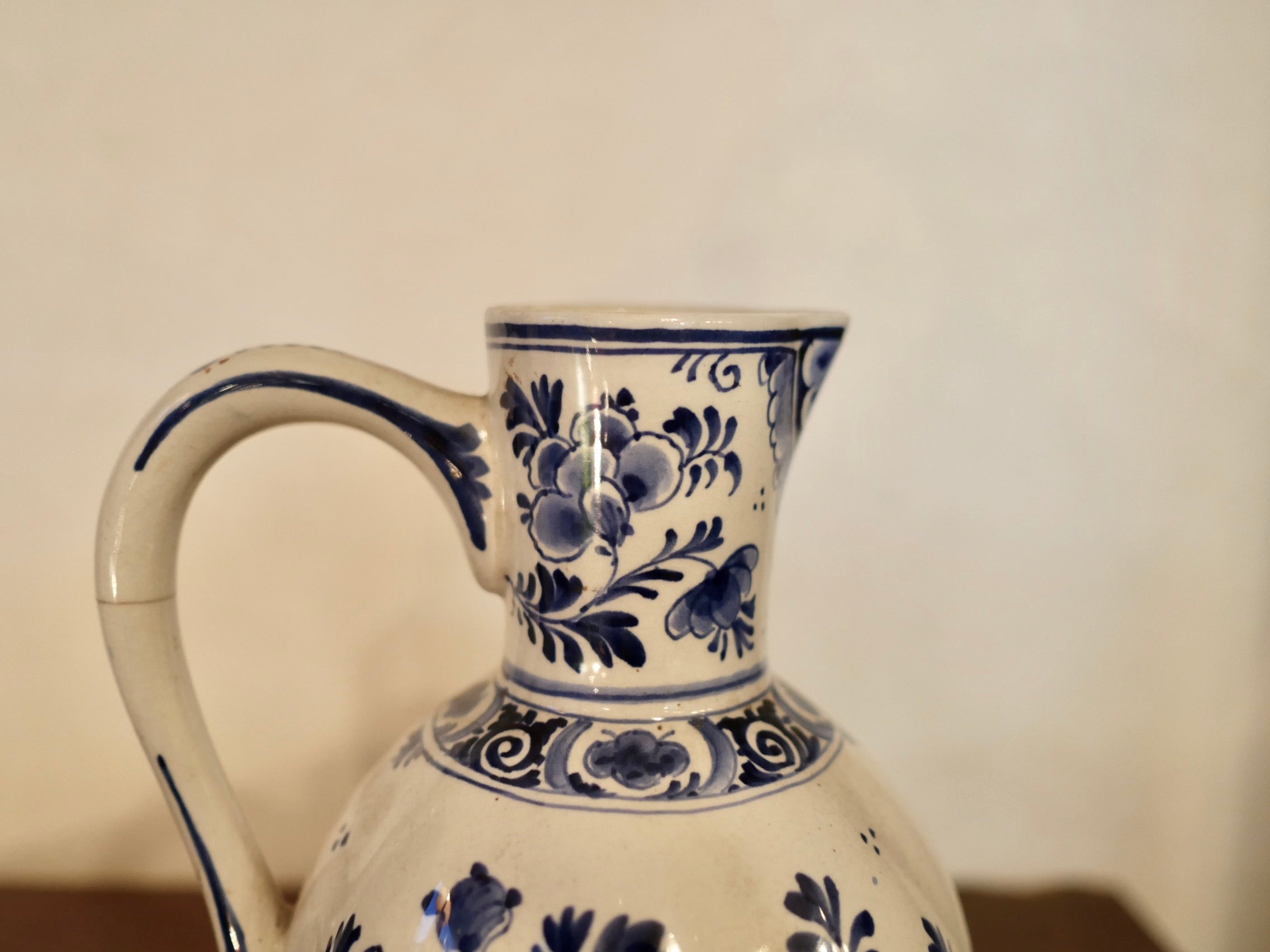 オランダ ロイヤルデルフト フラワーベース アンティーク 共箱 和蘭手