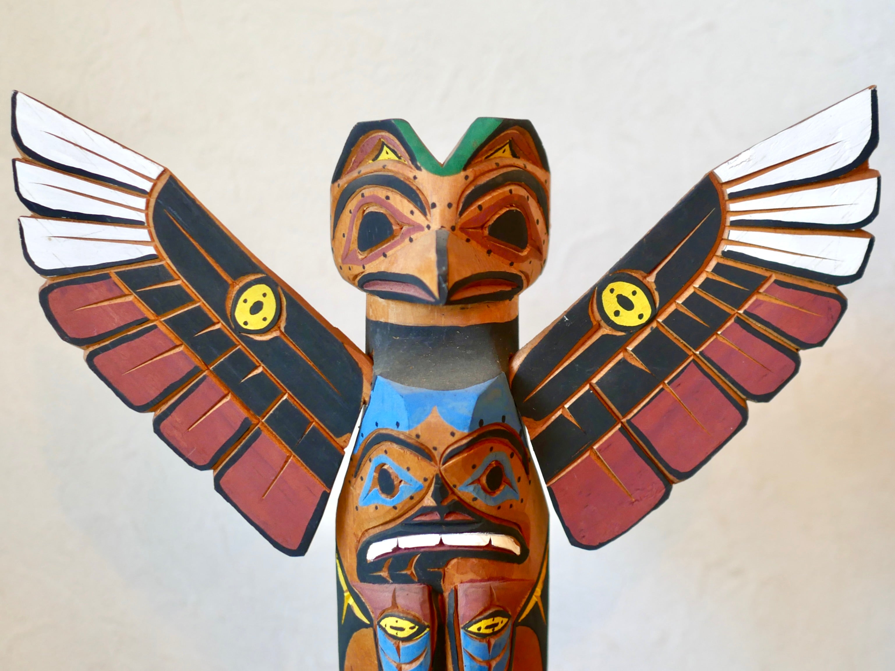 トーテムポール 木彫り 彫刻 Totem Pole – smileantiques
