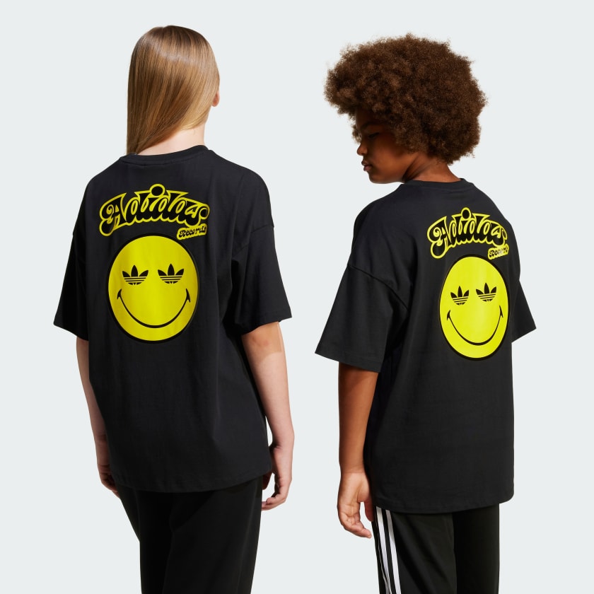 Adidas Originals x SmileyWorld® Kids Tee in Black – Smiley World